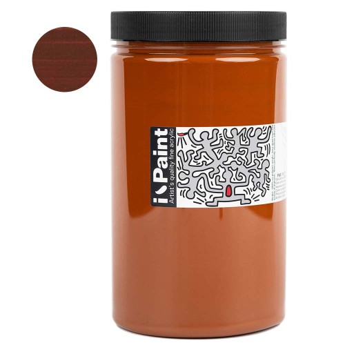 Farba akrylowa Renesans I-Paint 1200 ml - 13 Ziemia sieneńska palona