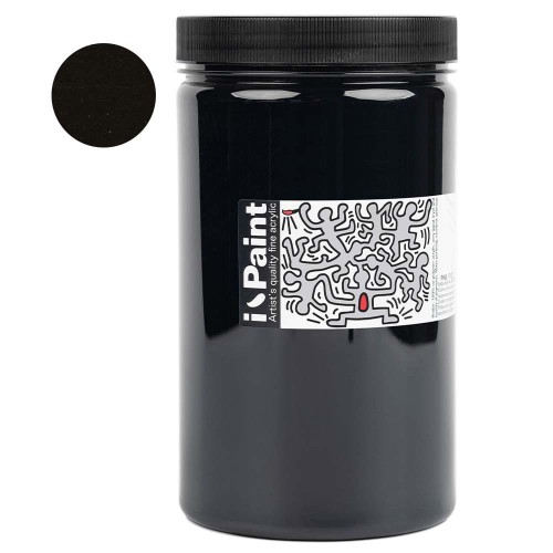 Farba akrylowa Renesans I-Paint 1200 ml - 18 Czerń karbonowa (sadza)