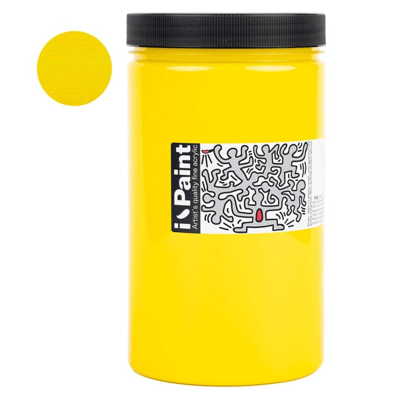 Farba akrylowa Renesans I-Paint 1200 ml - 03 Żółta cytrynowa