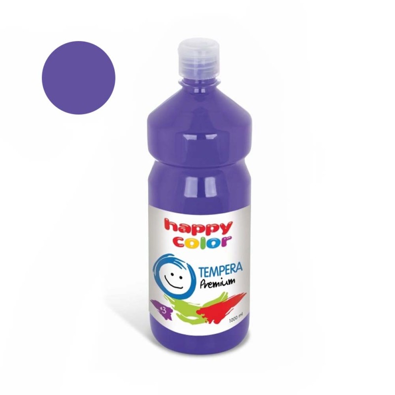 Farba plakatowa Tempera Premium Happy Color 1000ml - 61 Fioletowy