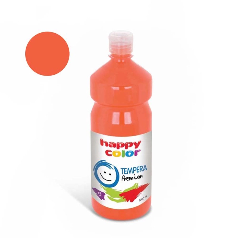 Farba plakatowa Tempera Premium Happy Color 1000ml - 40 Koralowy