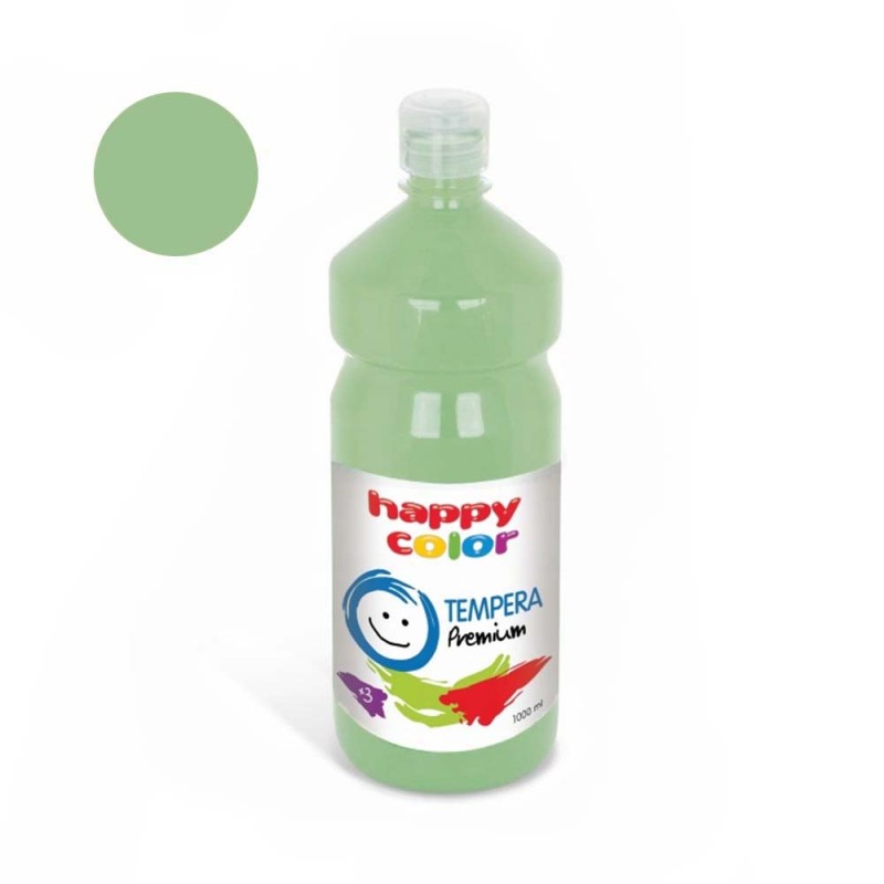 Farba plakatowa Tempera Premium Happy Color 1000ml - 505 Pastelowy zielony