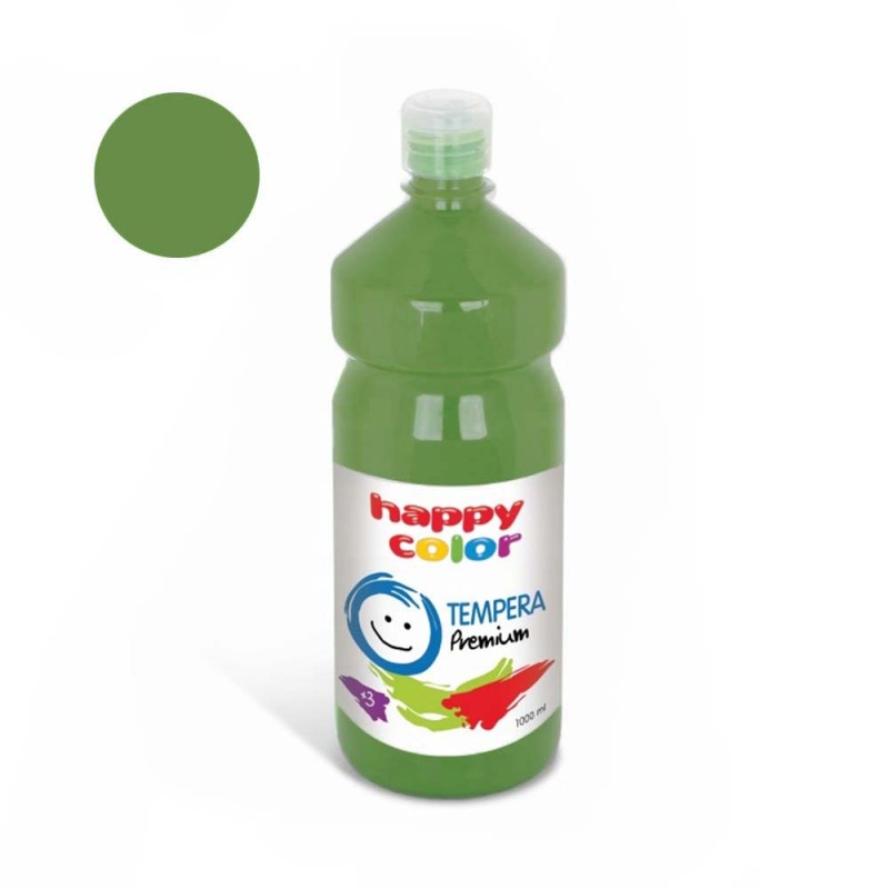 Farba plakatowa Tempera Premium Happy Color 1000ml - 56 Zielona oliwka