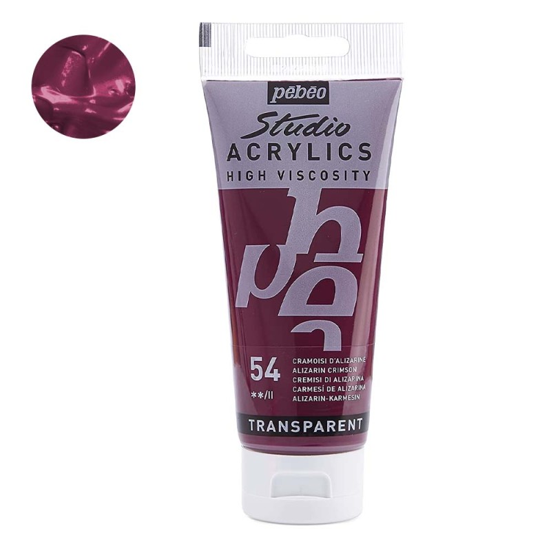 Farba akrylowa Studio Pebeo 100 ml - 54 Alizarin crimson