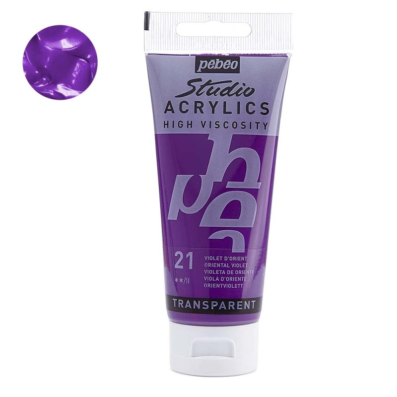 Farba akrylowa Studio Pebeo 100 ml - 21 Oriental violet