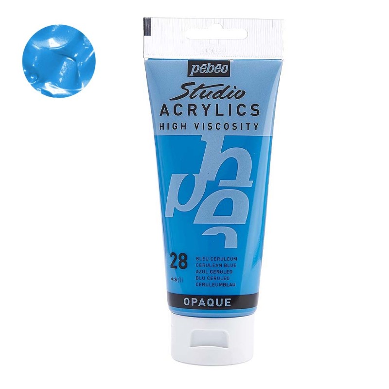 Farba akrylowa Studio Pebeo 100 ml - 28 Cerulean blue