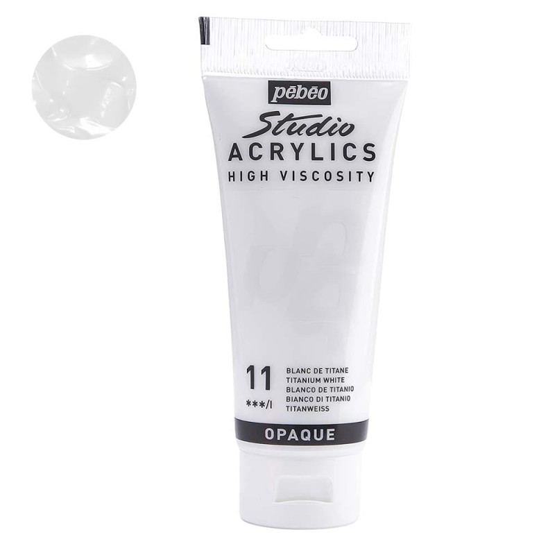 Farba akryl 100 ml Studio Pebeo - 11 Titanium white