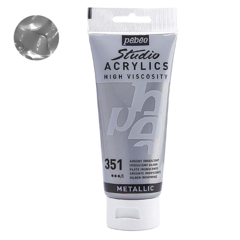 Farba akrylowa Studio Pebeo 100 ml - 351 Silver