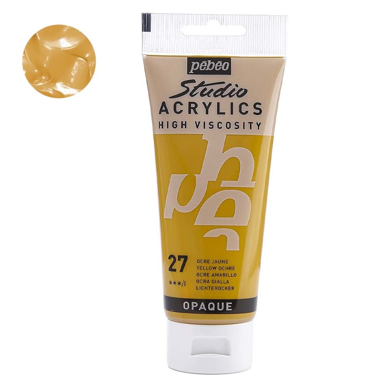 Farba akrylowa Studio Pebeo 100 ml - 27 Yellow ochre
