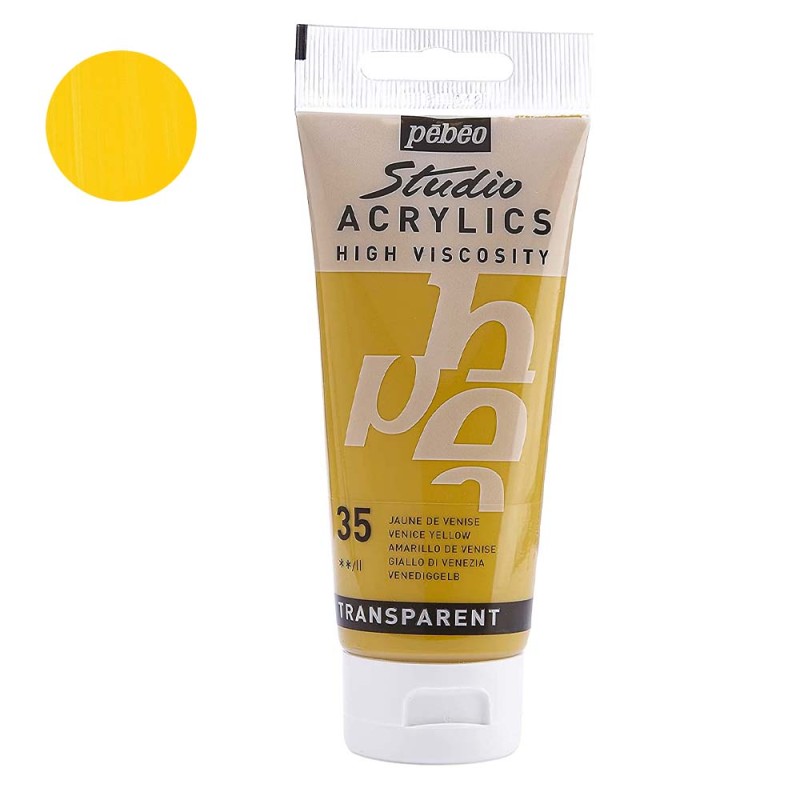 Farba akrylowa Studio Pebeo 100 ml - 35 Venice yellow