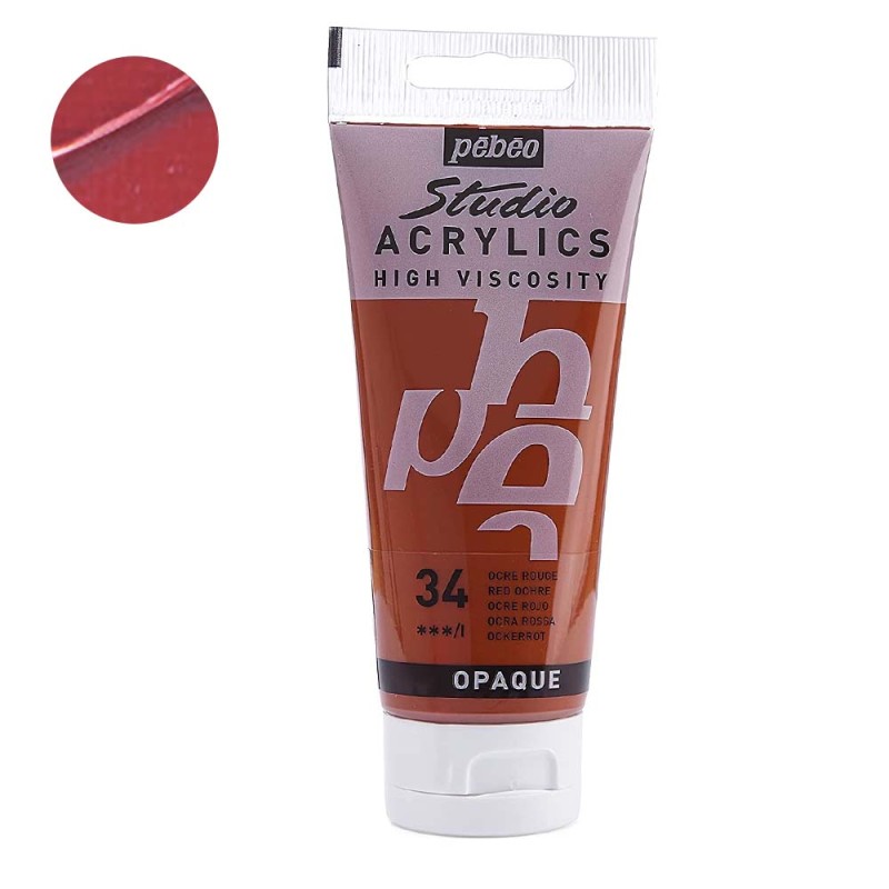 Farba akrylowa Studio Pebeo 100 ml - 34 Red ochre