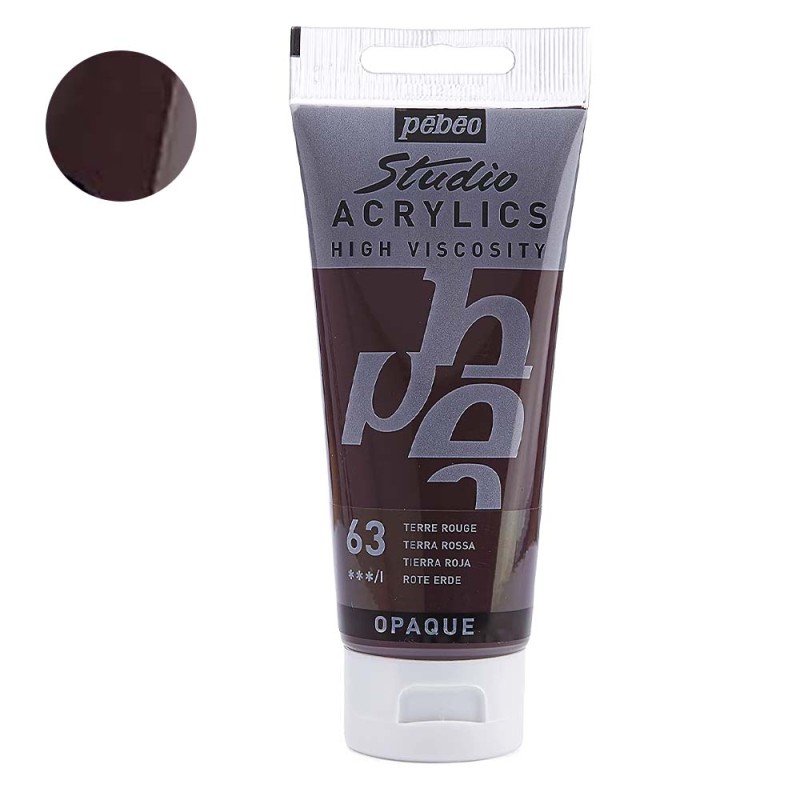 Farba akrylowa Studio Pebeo 100 ml - 63 Terra rossa