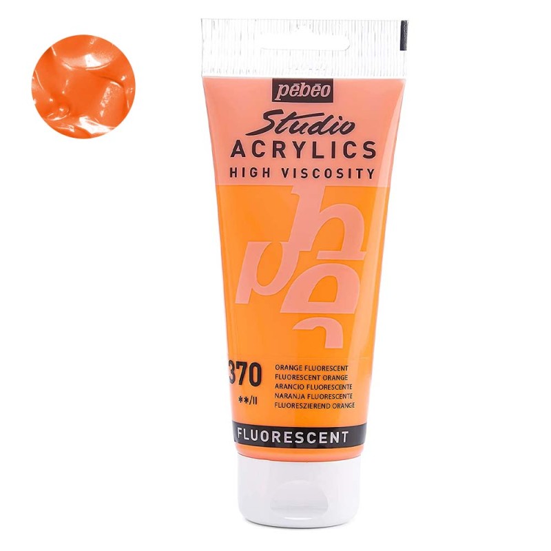 Farba akrylowa Studio Pebeo 100 ml - 370 Fluo orange