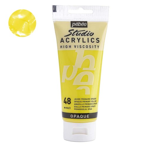 Farba akrylowa Studio Pebeo 100 ml - 48 Opaque primary yellow