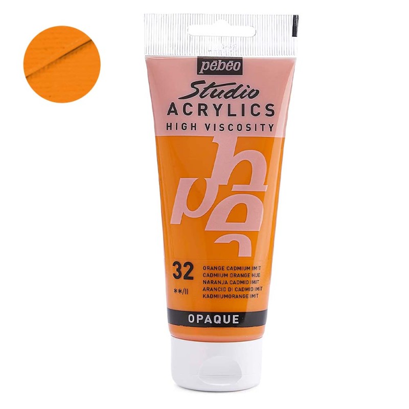 Farba akrylowa Studio Pebeo 100 ml - 32 Cadmium orange hue