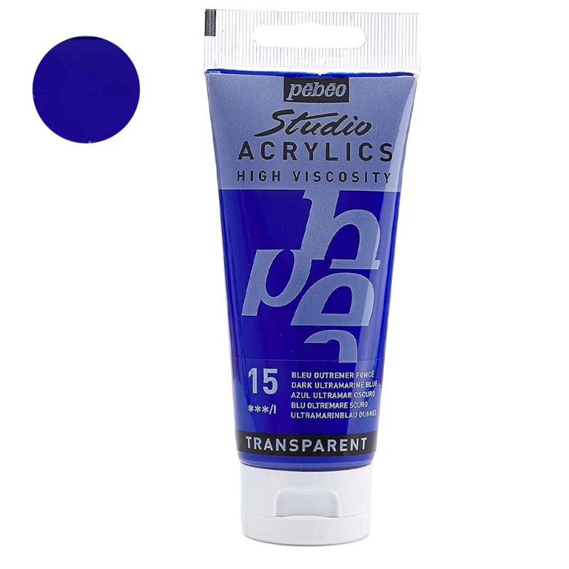 Farba akrylowa Studio Pebeo 100 ml - 15 Dark ultramarine blue