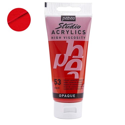Farba akrylowa Studio Pebeo 100 ml - 53 Dark cadmium red hue