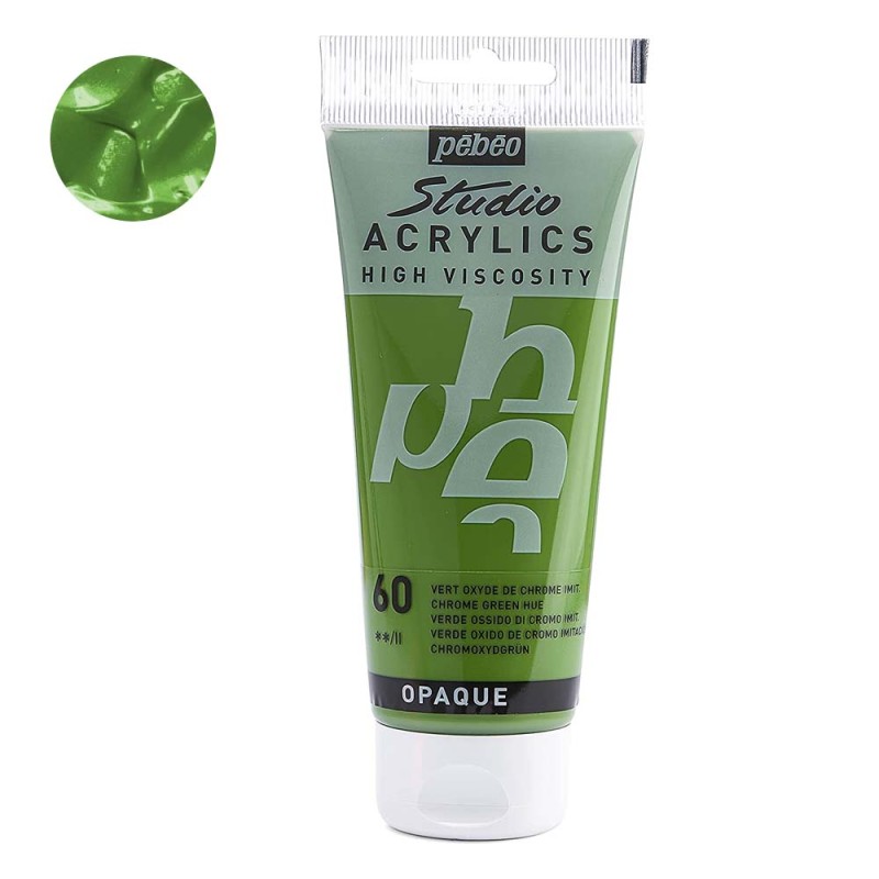 Farba akrylowa Studio Pebeo 100 ml -  60 Chrome green hue