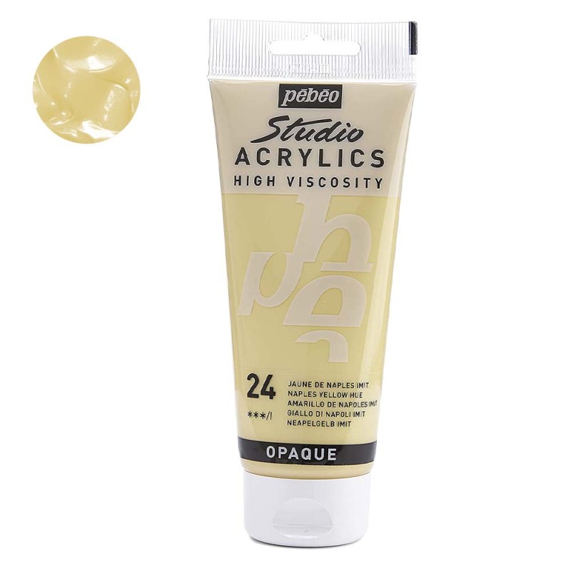 Farba akryl Studio Pebeo 100 ml - 24 Naples yellow hue