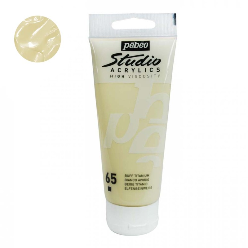 Farba akrylowa Studio Pebeo 100 ml - 65 Buff titanium