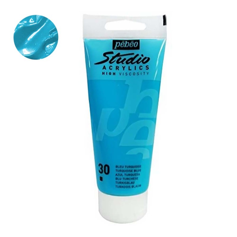 Farba akrylowa Studio Pebeo 100 ml - 30 Turquoise blue