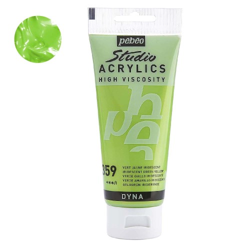 Farba akrylowa Studio Pebeo 100 ml - 359 Iridescent green yellow