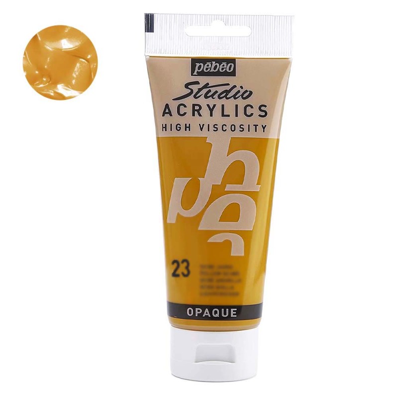 Farba akrylowa Studio Pebeo 100 ml - 23 Medium cadmium yellow hue