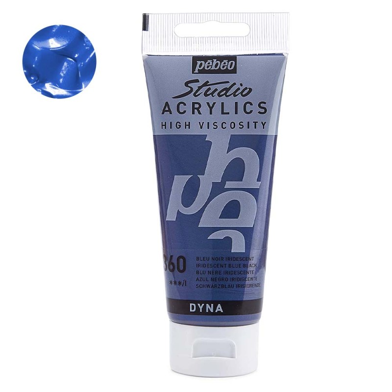 Farba akrylowa Studio Pebeo 100 ml - 360 Iridescent blue black