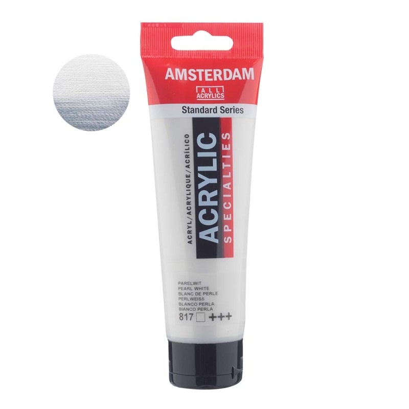 Farba akrylowa Amsterdam Acrylic 120 ml - 817 White pearl
