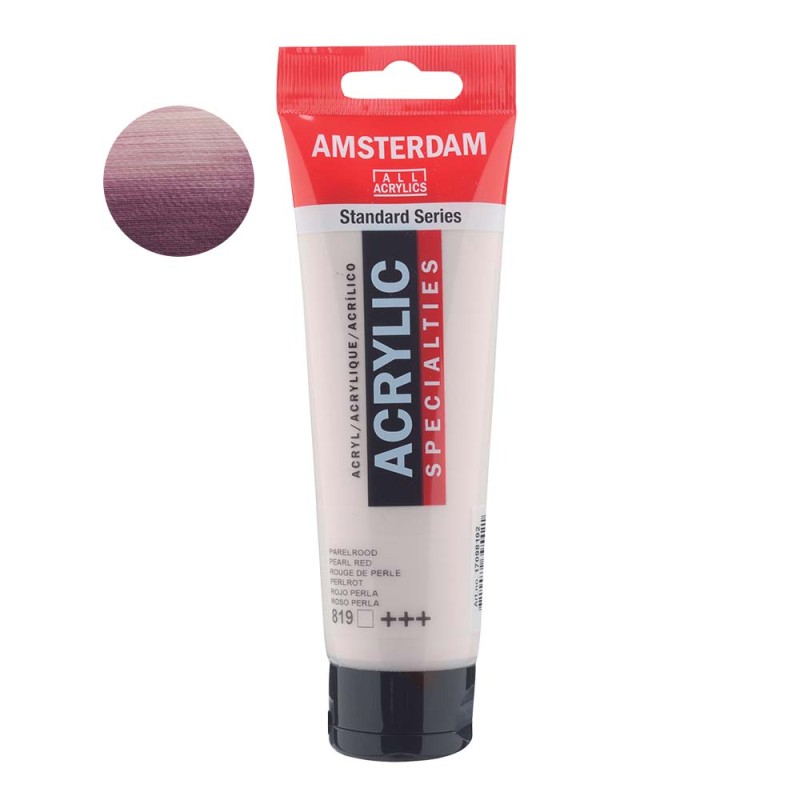 Farba akrylowa Amsterdam Acrylic 120 ml - 819 Red pearl
