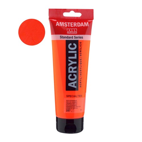 Farba akrylowa Amsterdam Acrylic 250 ml - 257 Reflex Orange