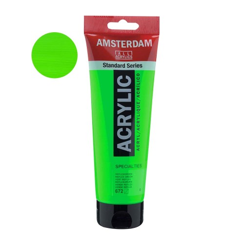 Farba akrylowa Amsterdam Acrylic 250 ml - 672  Reflex Green