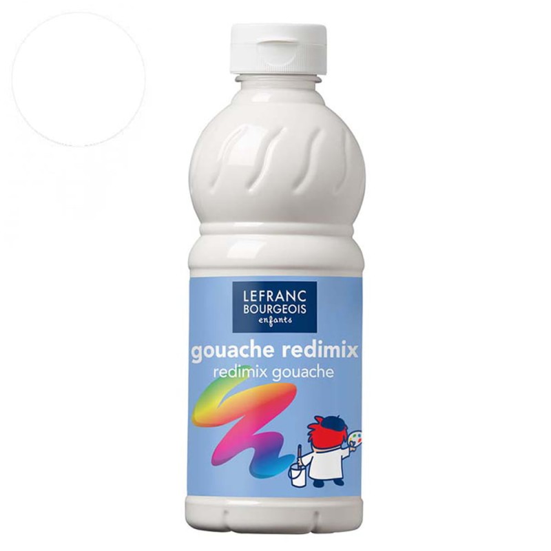 Farba plakatowa L&amp;B Gouache Redimix 500 ml - 001 White