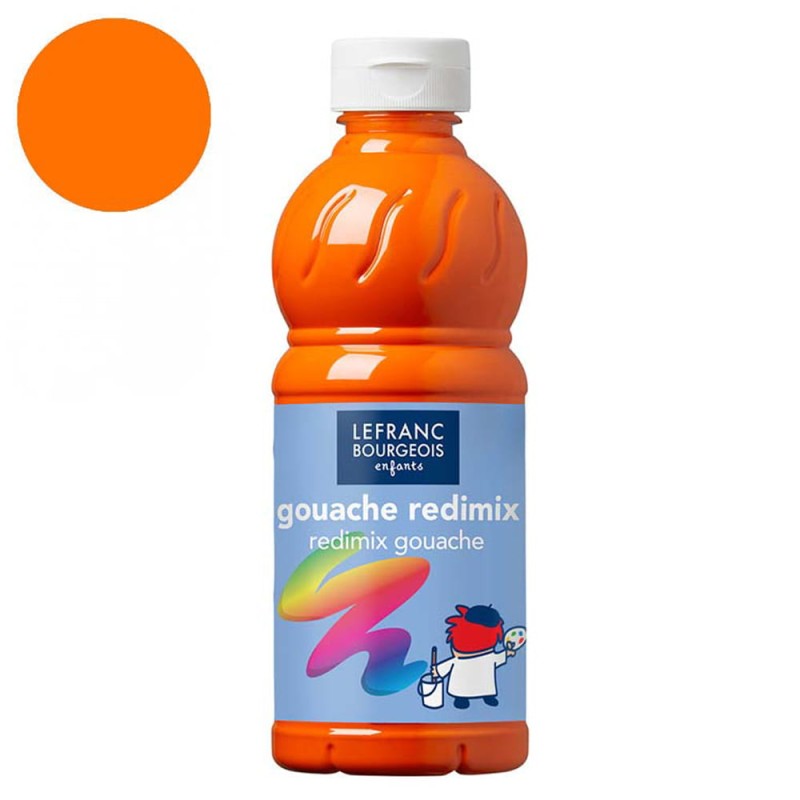 Farba plakatowa L&amp;B Gouache Redimix 500 ml - 201 Brilliant orange