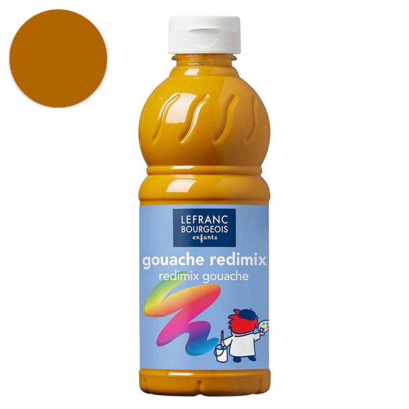 Farba plakatowa L&amp;B Gouache Redimix 500 ml - 302 Yellow ochre