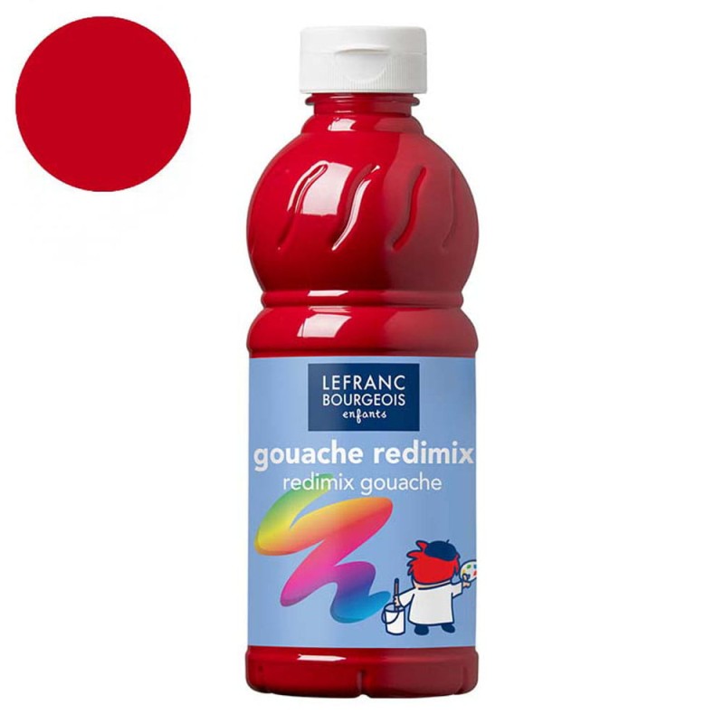 Farba plakatowa L&amp;B Gouache Redimix 500 ml - 327 Brilliant red