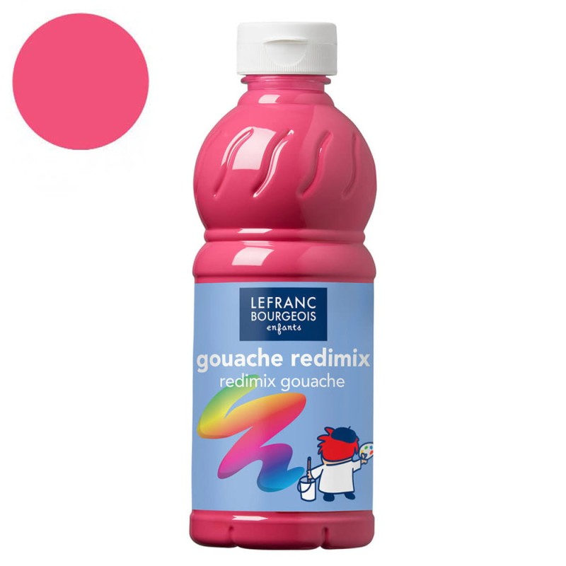 Farba plakatowa L&amp;B Gouache Redimix 500 ml - 354 Rose tyrien