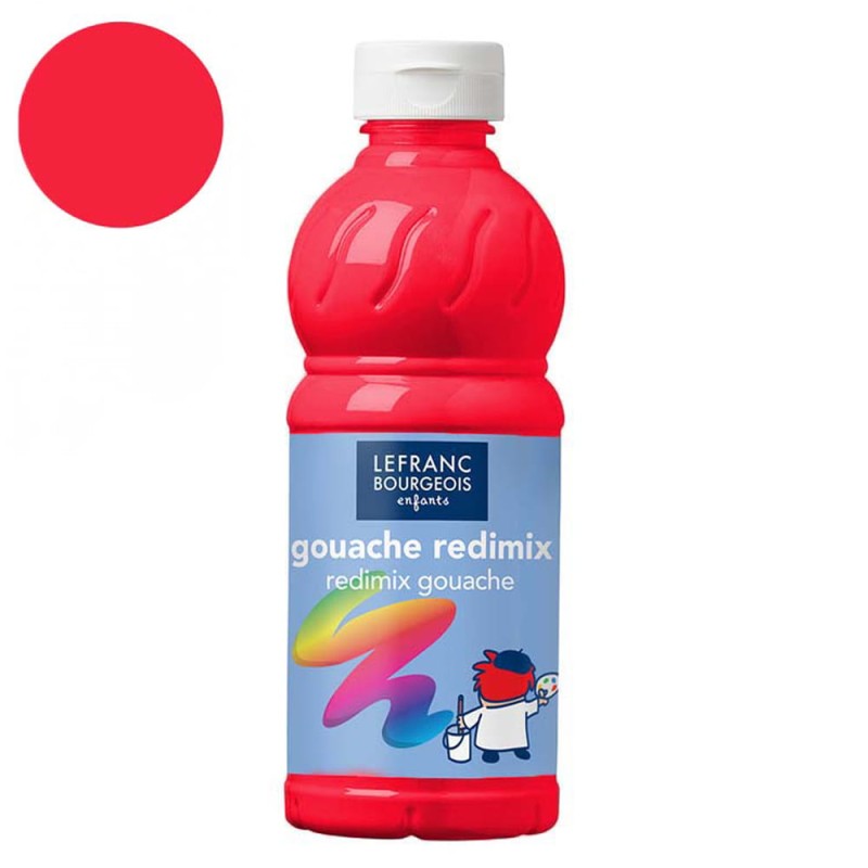 Farba plakatowa L&amp;B Gouache Redimix 500 ml - 408 Fluorescent pink
