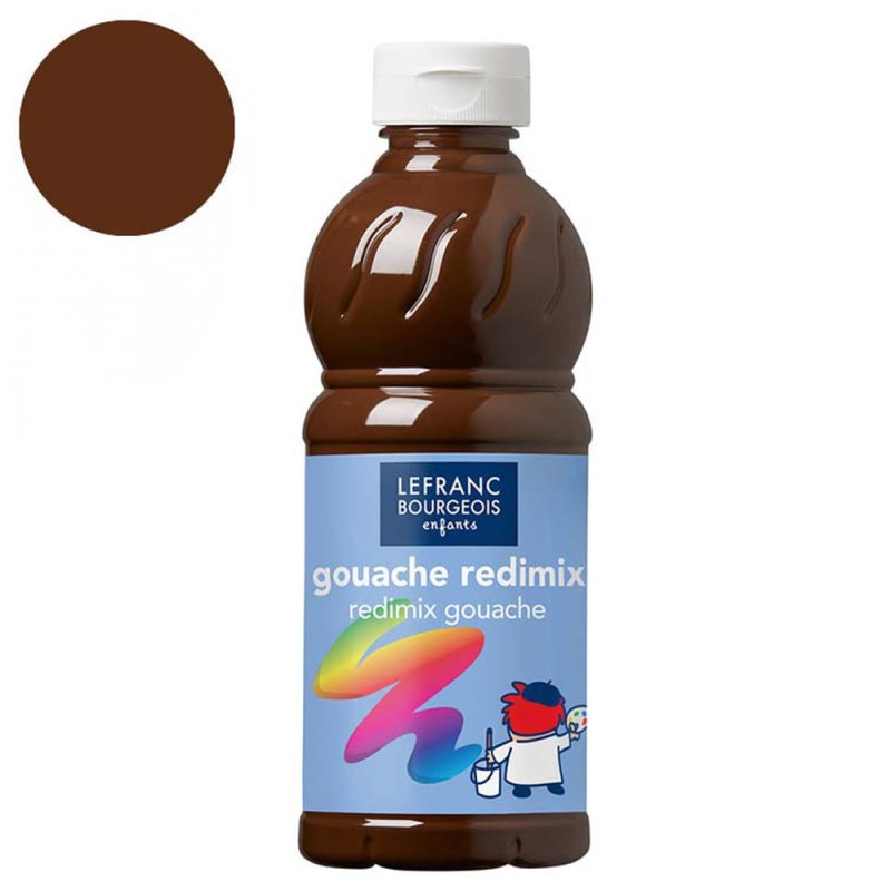 Farba plakatowa L&amp;B Gouache Redimix 500 ml - 477 Burnt umber