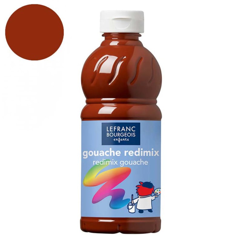 Farba plakatowa L&amp;B Gouache Redimix 500 ml - 481 Burnt sienna