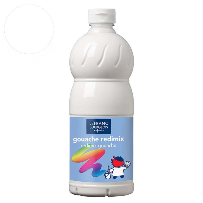 Farba plakatowa L&amp;B Gouache Redimix 1 l - 001 White