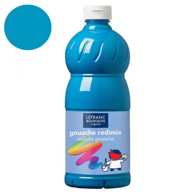 Farba plakatowa L&amp;B Gouache Redimix 1 l - 050 Turquoise blue