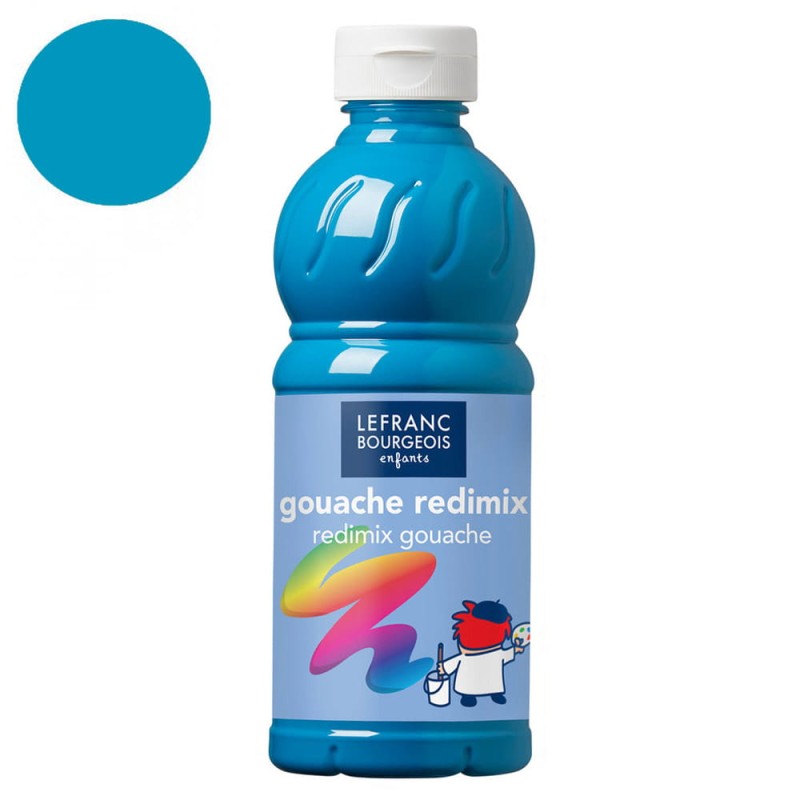 Farba plakatowa L&amp;B Gouache Redimix 500 ml - 050 Turquoise blue