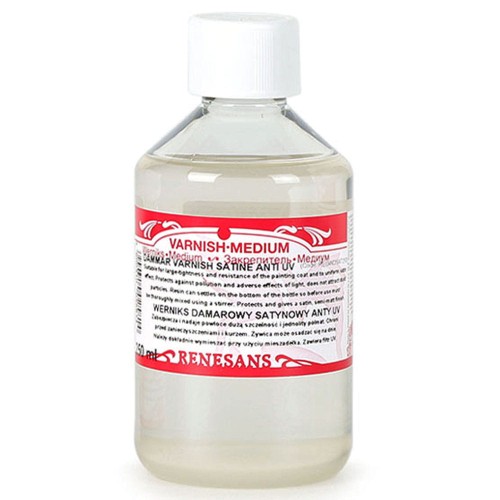 Werniks damarowy satynowy anty UV Renesans 250 ml