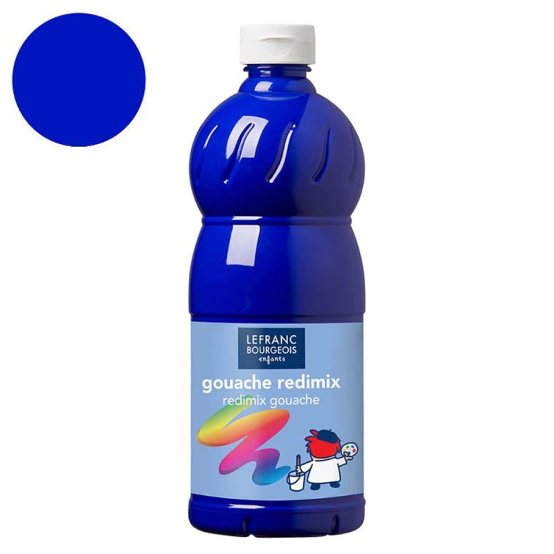 Farba plakatowa L&amp;B Gouache Redimix 1 l - 054 Brilliant blue