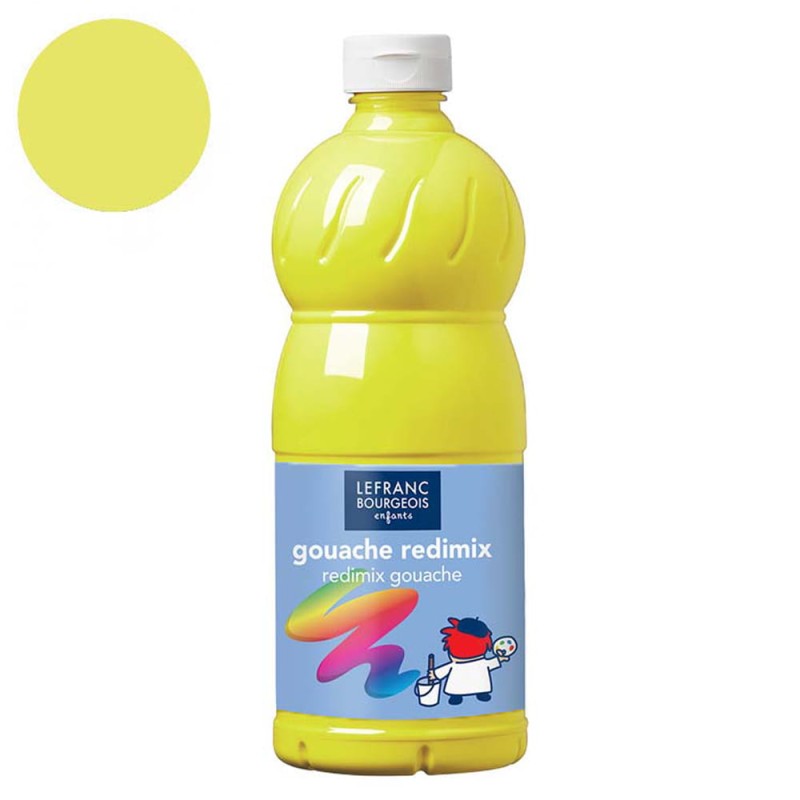 Farba plakatowa L&amp;B Gouache Redimix 1 l - 169 lemon yellow