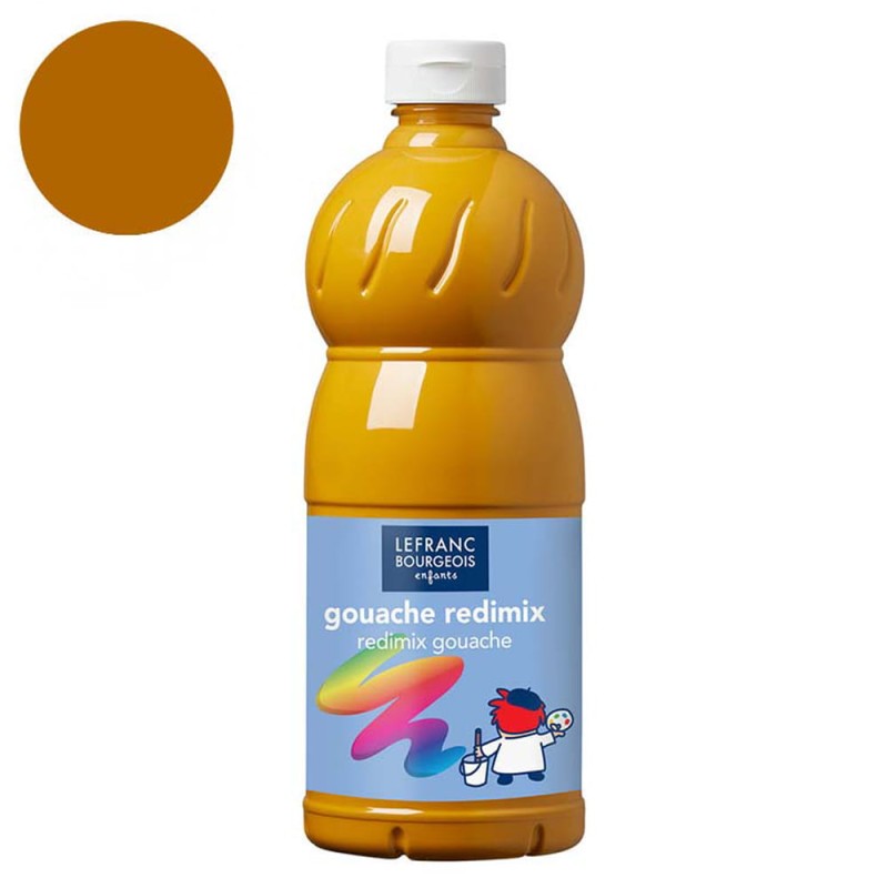 Farba plakatowa L&amp;B Gouache Redimix 1 l - 302 Yellow ochre