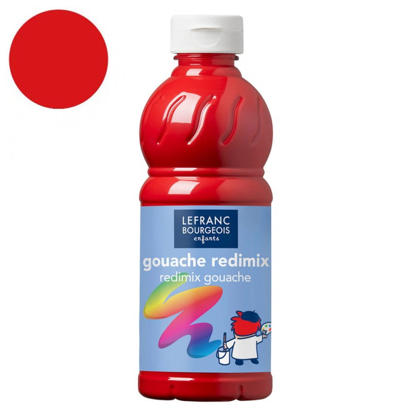 Farba plakatowa L&amp;B Gouache Redimix 1 l - 327 Brilliant red