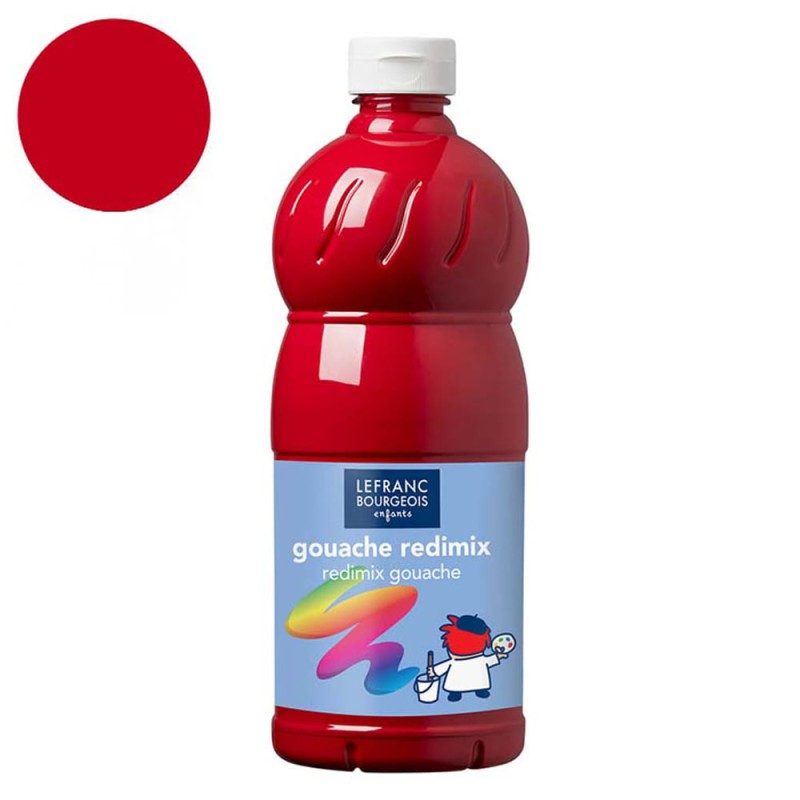 Farba plakatowa L&amp;B Gouache Redimix 1 l - 437 Primary red