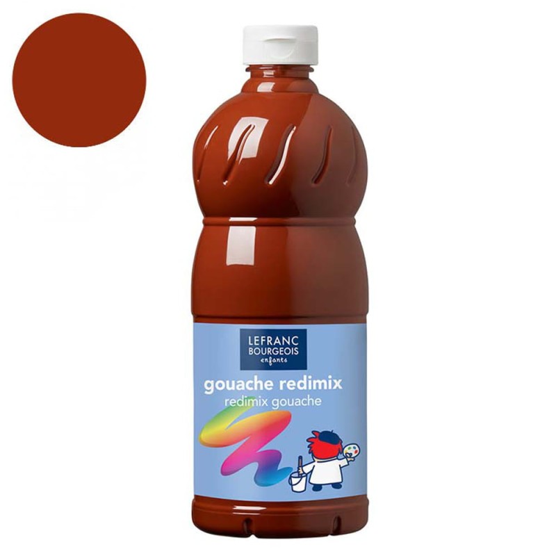 Farba plakatowa L&amp;B Gouache Redimix 1 l - 481 Burnt sienna